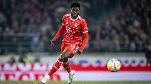 Alphonso Davies of Canada and Bayern Munich. (Photo by Daniel Kopatsch/Bundesliga/Bundesliga Collection via Getty Images)