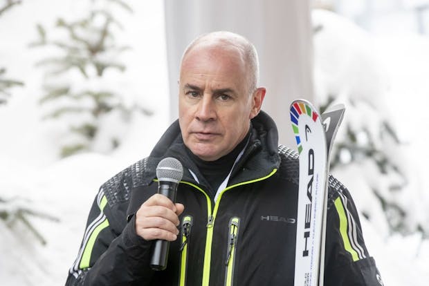 Eliasch during Head press conference at 2018-19 FIS Alpine Ski World Cup in Kitzbuehel (Photo by Klaus Pressberger/SEPA.Media /Getty Images)